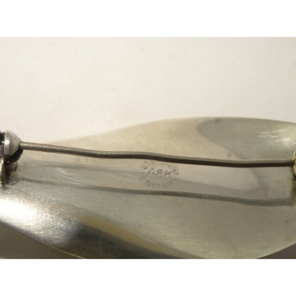 A & K Aare Krogh Denmark Sterling Silver Calla Lily Pin Brooch